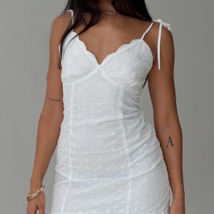Zenaida Mini Dress White