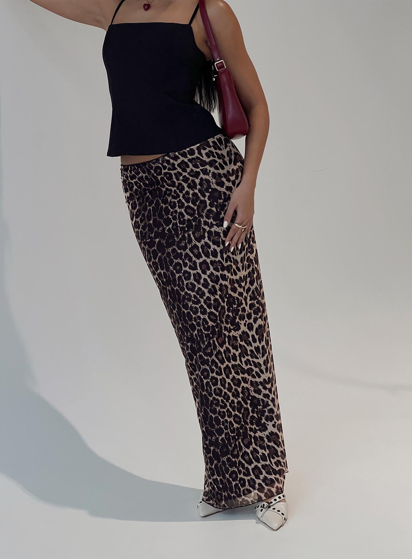 Ergo Maxi Skirt Leopard Tall - Image 8
