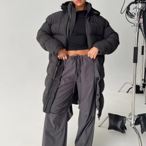 Dream Puff Technical Longline Puffer Jacket Black