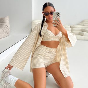 Lillia Set Beige / White