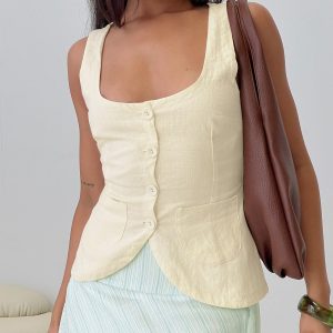 Spirito Vest Top Butter