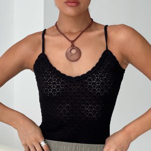 Going For It Knit Bodysuit Black