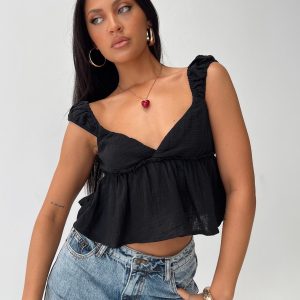 Contardo Short Sleeve Top Black