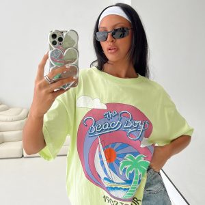 The Beach Boys 1982 Oversized Tee Green