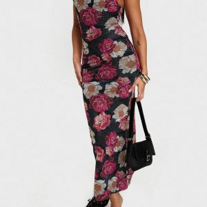 Auley Maxi Dress Multi / Red Floral