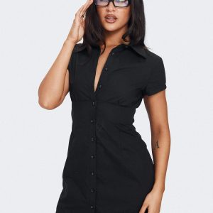 Motley Mini Dress Black