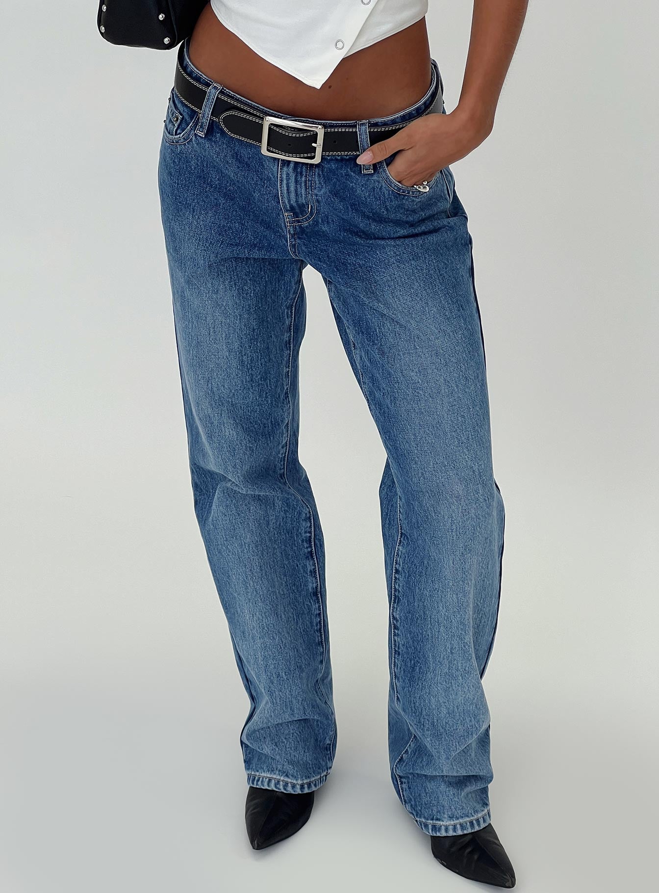 Better Half Low Rise Straight Leg Jeans Horizon Blue - Image 12