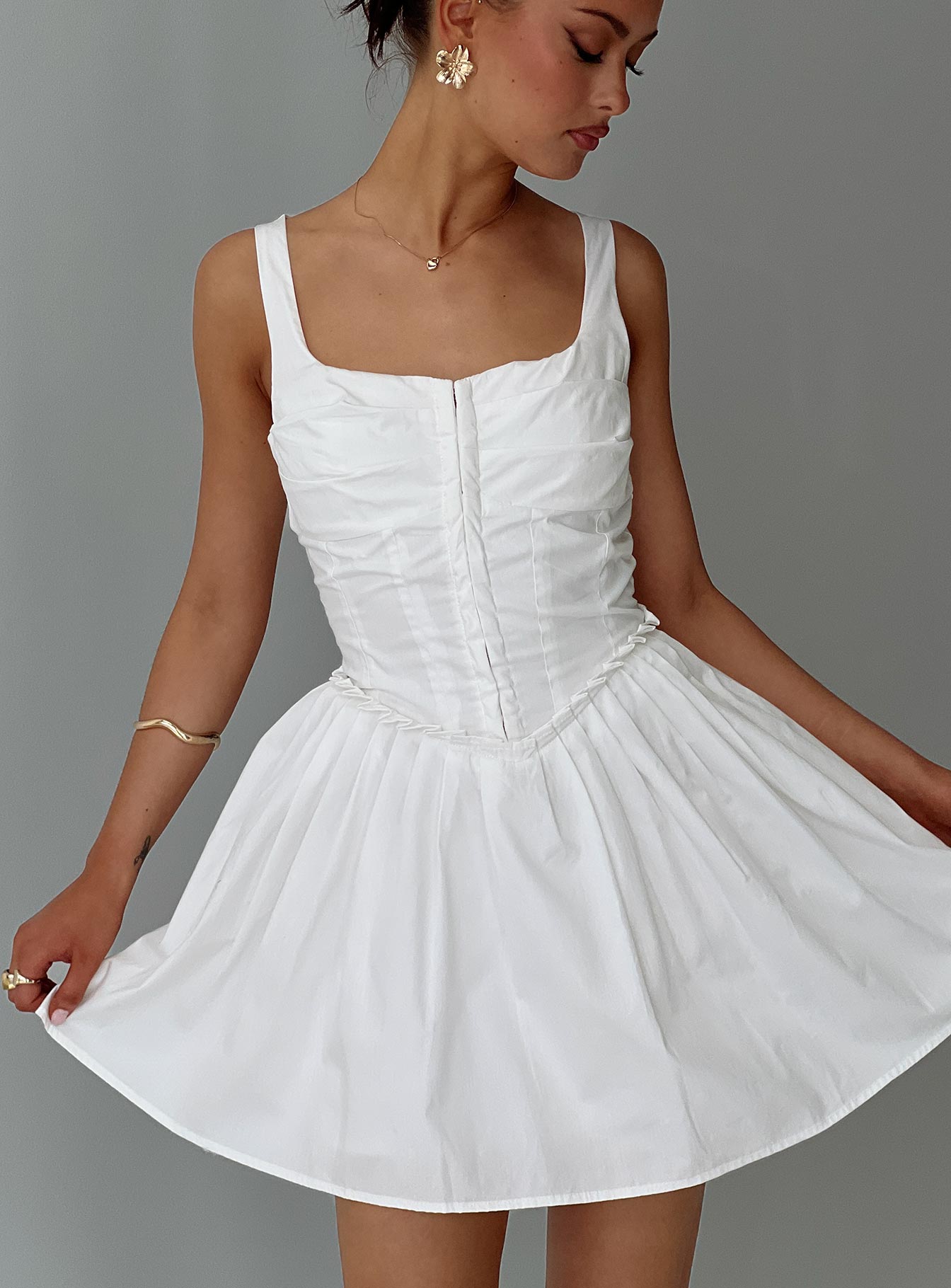 Wild Ideas Mini Dress White