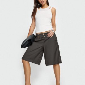 Teza Eyelet Jorts Grey