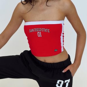SDSU All Star Tube Top Red