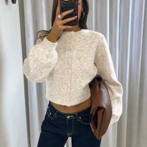 Dawsen Button Down Cardigan Cream