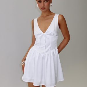 Soul Shining Mini Dress White