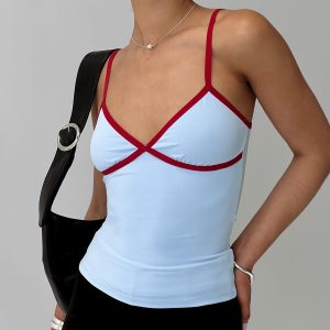 Tiera Top Blue / Red