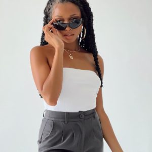 Keala Strapless Bodysuit White