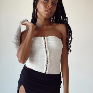 Geller Strapless Top White