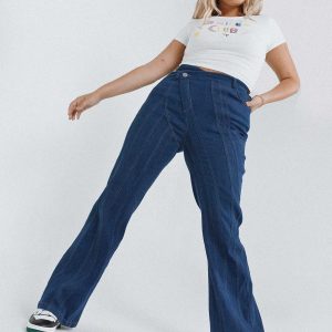 Odette Flare Denim Jeans Blue