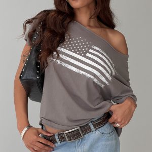 American Tune Graphic Top Washed Black