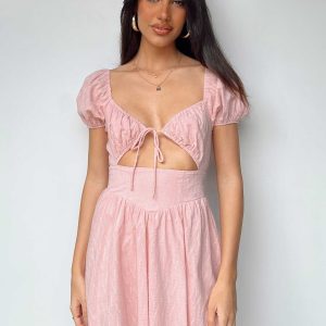 Caria Mini Dress Dusty Pink