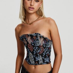 Lyrae Strapless Top Multi