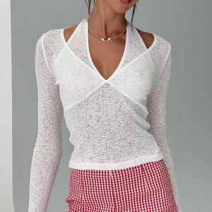 Levitating Long Sleeve Top White