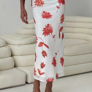 Sun Soaked Midi Skirt Multi