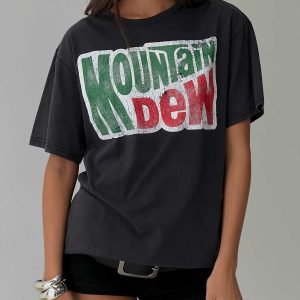 Mountain Dew Oversized Graphic Tee Black