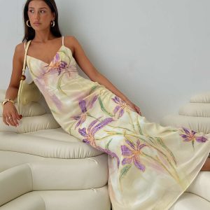 Isakaia Beaded Maxi Dress Floral / Multi