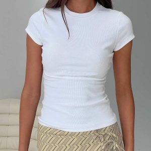 Baseline Longline Rib Top White