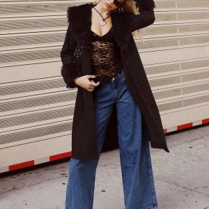 Ramos Low Rise Wide Leg Jeans Mid Blue Wash