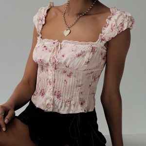 Rinza Top Pink Floral