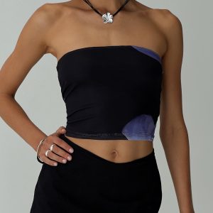 Carmelo Top Black / Floral