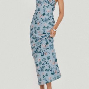 Ravia Maxi Dress Blue / Floral