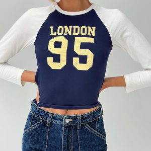 London 95 Long Sleeve Top Navy
