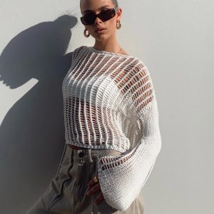 The Kennedy Sweater White Lower Impact