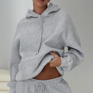 Dream Fleece Classic Hoodie Grey Marle