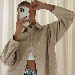 Frannie Corduroy Jacket Cream