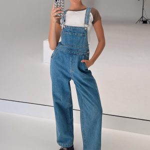 Kacey Long Overalls Denim