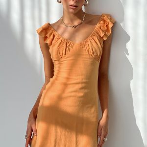 Leto Mini Dress Orange