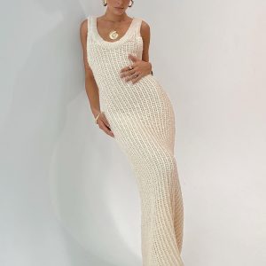Andiamo Maxi Dress Cream