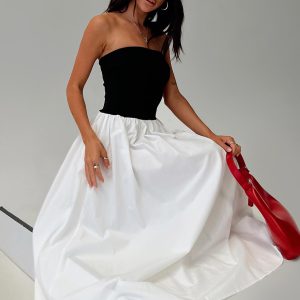 Rhett Maxi Dress Black / White