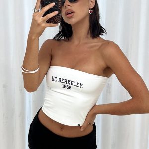 UC Berkeley Tube Top White
