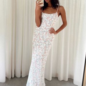Fairholm Maxi Dress White / Floral