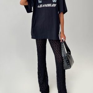 Call It What You Want Mesh Pants Black