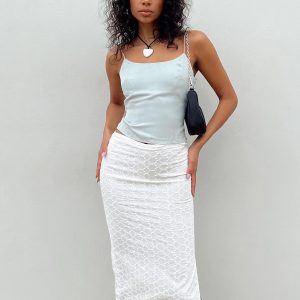 Cuatro Midi Skirt White