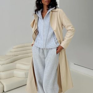 Haili Trench Coat Beige