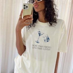 More Than Friends Oversized Tee Off White