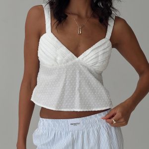Prevost Cami Top White