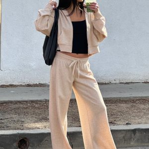 Mindful Low Rise Pant Oat Marle