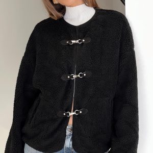 Adylic Teddy Coat Black