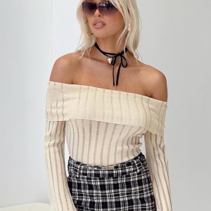 Sorrel Off The Shoulder Top Cream